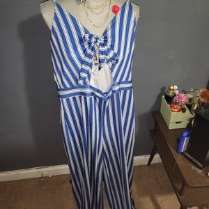 Striped jumpsuit